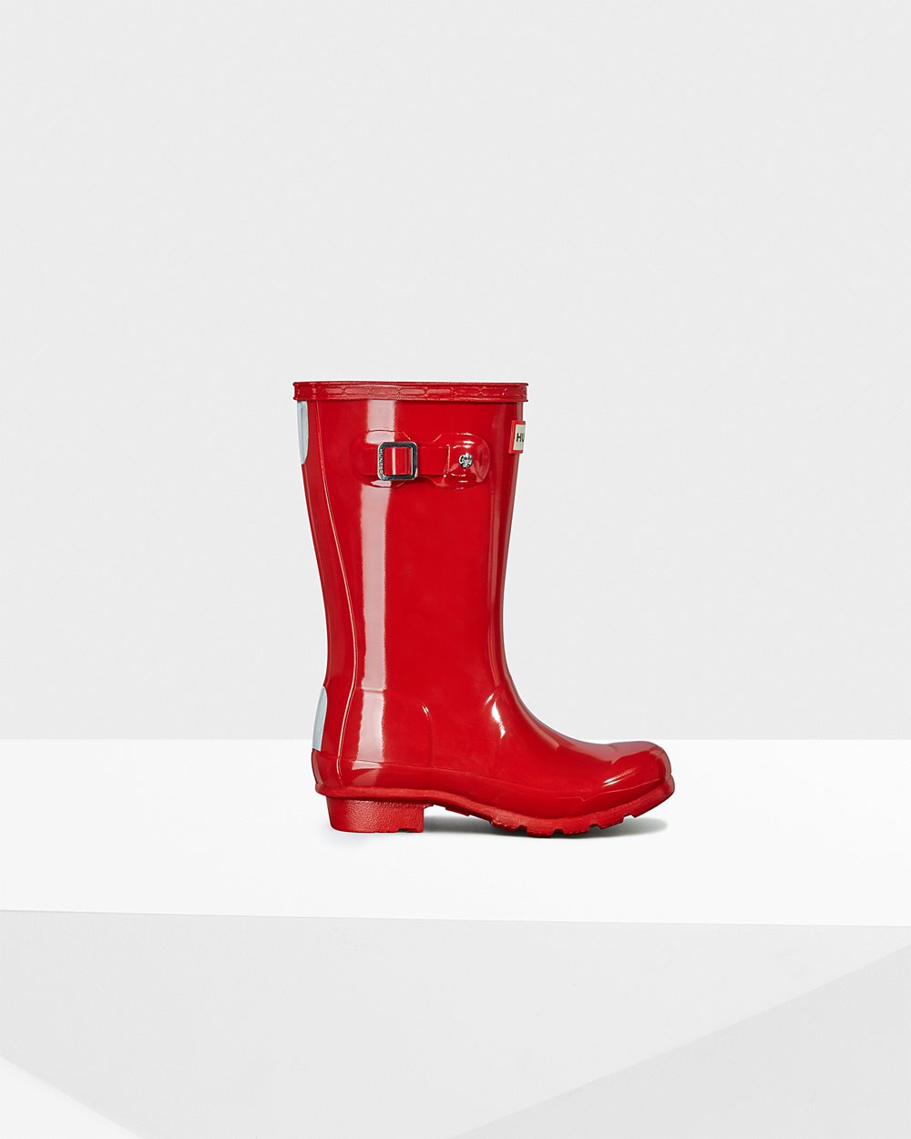 Bottes de Pluie Hunter Original Grands Gloss Enfant Rouge ENISBXW-48